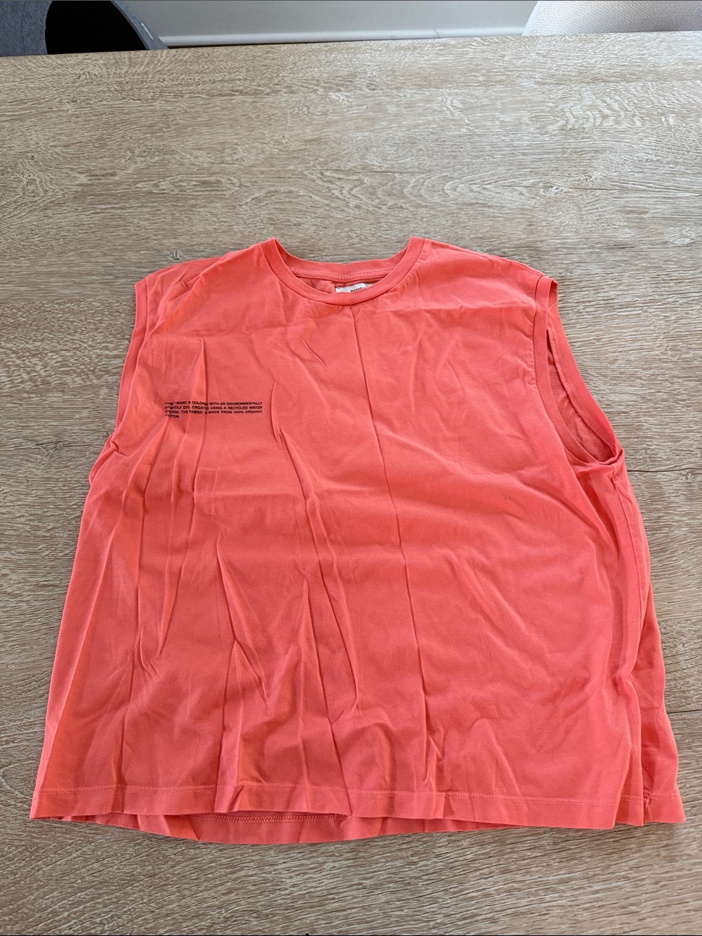 Pangaia Coral Sleeveless Muscle Tee